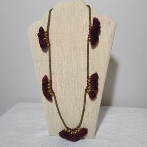 NWOT tassel necklace